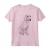 Linea per Cani Coonhound Nera e Marrone Chiaro - Maglietta Stile Minimalista per Mamma e Papà - Ideale come Regalo per Amanti dei Cani Coonhound