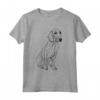 Linea per Cani Coonhound Nera e Marrone Chiaro - Maglietta Stile Minimalista per Mamma e Papà - Ideale come Regalo per Amanti dei Cani Coonhound