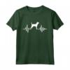 Heartbeat - Maglietta Coonhound nera e marrone chiaro per Amanti dei Cuccioli - Leggera e Confortevole