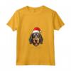 Cane Coonhound Nero e Marrone Chiaro Divertente Woofy Natale Maglietta - Regalo per Amanti dei Cani - Collo a V