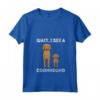Donna Vintage Aspetta, Vedo Un Coonhound Retro Maglietta con Collo a V - Ideale per Compleanno e Natale per gli Amanti dei Cani Coonhound