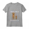 Donna Vintage Aspetta, Vedo Un Coonhound Retro Maglietta con Collo a V - Ideale per Compleanno e Natale per gli Amanti dei Cani Coonhound