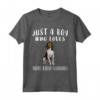 Solo Un Ragazzo Che Ama Cani Treeing Walker Coonhound Maglietta - Indumento Divertente per Amanti dei Cani