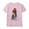 Natale Ugly Christmas Treeing Walker Coonhound Maglietta - Regalo Divertente per Amanti dei Cani - Santa Hat Xmas Design