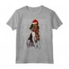 Natale Ugly Christmas Treeing Walker Coonhound Maglietta - Regalo Divertente per Amanti dei Cani - Santa Hat Xmas Design