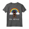 Unicorno Arcobaleno Mágico Black And Tan Coonhound Maglietta - Regalo Divertente per Amanti dei Cani - Design Rainbow Ew People