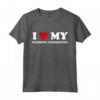 I Heart Dog Dad Mom - Amo Redbone Coonhound Maglietta - Abbigliamento Divertente per Amanti dei Cani