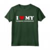 I Heart Dog Dad Mom - Amo Redbone Coonhound Maglietta - Abbigliamento Divertente per Amanti dei Cani