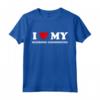 I Heart Dog Dad Mom - Amo Redbone Coonhound Maglietta - Abbigliamento Divertente per Amanti dei Cani