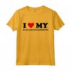 I Heart Dog Dad Mom - Amo il Coonhound Nero e Marrone Chiaro Maglietta - Abbigliamento divertente per amanti dei cani Black And Tan Coonhound