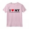 I Heart Dog Dad Mom - Amo il Coonhound Nero e Marrone Chiaro Maglietta - Abbigliamento divertente per amanti dei cani Black And Tan Coonhound