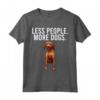 Meno Persona Più Cani Redbone Coonhound Maglietta - Regalo per Amanti dei Cani - Divertente Indumento per Introvertiti