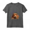 Donna Cane di Razza Cucciolo che Sbircia - Redbone Coonhound Maglietta con Collo a V - Ideale per Amanti dei Cani