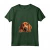 Donna Cane di Razza Cucciolo che Sbircia - Redbone Coonhound Maglietta con Collo a V - Ideale per Amanti dei Cani