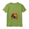 Donna Cane di Razza Cucciolo che Sbircia - Redbone Coonhound Maglietta con Collo a V - Ideale per Amanti dei Cani