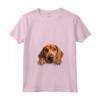 Donna Cane di Razza Cucciolo che Sbircia - Redbone Coonhound Maglietta con Collo a V - Ideale per Amanti dei Cani