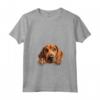 Donna Cane di Razza Cucciolo che Sbircia - Redbone Coonhound Maglietta con Collo a V - Ideale per Amanti dei Cani
