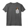 HapTiger Treeing Walker Coonhound Maglietta - Funny I Love Dog Tee for Kids - Cute Pet Shirt with Pocket Design