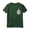 HapTiger Treeing Walker Coonhound Maglietta - Funny I Love Dog Tee for Kids - Cute Pet Shirt with Pocket Design