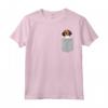 HapTiger Treeing Walker Coonhound Maglietta - Funny I Love Dog Tee for Kids - Cute Pet Shirt with Pocket Design