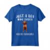 Solo Un Ragazzo Che Ama Cani Redbone Coonhound Maglietta - Regalo Divertente per Amanti dei Cani