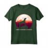 Silhouette Carina American Coonhound Maglietta - Cucciolo di papà o mamma - Ideale come Regalo per Amanti dei Cani