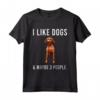 Piacciono Cani e Tre Persone - Redbone Coonhound Maglietta Divertente - Regalo per Amanti dei Cani