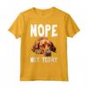 NOPE NOT OGGI - Lazy Dog Divertente Redbone Coonhound Maglietta - Ideale per Regalare agli Amanti dei Cani - Compleanno, Ringraziamento, Natale