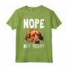NOPE NOT OGGI - Lazy Dog Divertente Redbone Coonhound Maglietta - Ideale per Regalare agli Amanti dei Cani - Compleanno, Ringraziamento, Natale