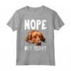 NOPE NOT OGGI - Lazy Dog Divertente Redbone Coonhound Maglietta - Ideale per Regalare agli Amanti dei Cani - Compleanno, Ringraziamento, Natale