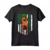 Bandiera Irlandese San Patrizio Redbone Coonhound Maglietta - Regalo Divertente per Amanti dei Cani