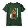 Bandiera Irlandese San Patrizio Redbone Coonhound Maglietta - Regalo Divertente per Amanti dei Cani
