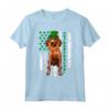 Bandiera Irlandese San Patrizio Redbone Coonhound Maglietta - Regalo Divertente per Amanti dei Cani