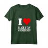 Donna Cuore rosso Amo Black and Tan Coonhounds - Maglietta con Collo a V per Amanti dei Cani - Ideale come Regalo