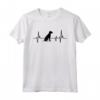 Design Di Battito Cardiaco Redbone Coonhound Maglietta - Ideale per Addestratori e Amanti dei Cani Redbone Coonhound