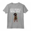Meno Persona Più Cani Black and Tan Coonhound Maglietta - Regalo Divertente per Amanti dei Cani e Introvertiti