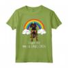 Arcobaleno Mágico Unicorno Black And Tan Coonhound Maglietta - Regalo Divertente per Amanti dei Cani