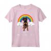 Arcobaleno Mágico Unicorno Black And Tan Coonhound Maglietta - Regalo Divertente per Amanti dei Cani