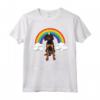 Arcobaleno Mágico Unicorno Black And Tan Coonhound Maglietta - Regalo Divertente per Amanti dei Cani