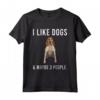 Piacciono Cani e Tre Persone American English Coonhound Maglietta - I Like Dogs - Ideale Regalo per Amanti dei Cani