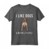 Piacciono Cani e Tre Persone American English Coonhound Maglietta - I Like Dogs - Ideale Regalo per Amanti dei Cani