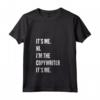 Donna Sono io Ciao Sono il Copywriter - Maglietta con Collo a V per Scrittori Creativi - Divertente e Leggera