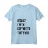 Donna perché sono il Copywriter - Maglietta Divertente con Collo a V per Scrittori - Ideale come Regalo