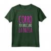 Magliette Divertenti Corsa - Corro per Bruciare la Pazzia - T-shirt Ironica per Amanti della Corsa - Marca HapTiger