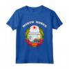 Maglietta della Corea del Nord - Stemma e Bandiera Tee Souvenir - Orgoglio Nazionale Coreano T-shirt Calcio