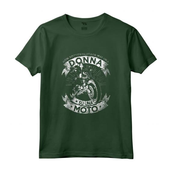 Biker Motociclista Moto Bike Motorcycle Donna Motocicletta Maglietta - Idea Regalo Compleanno per Motocicliste Appassionate di Corse