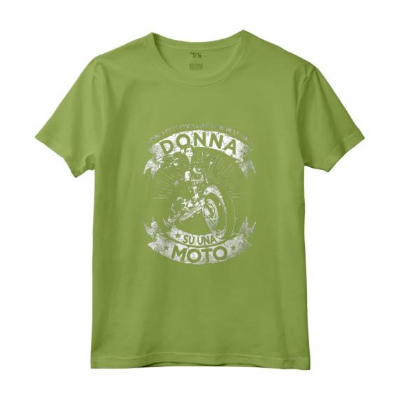 Biker Motociclista Moto Bike Motorcycle Donna Motocicletta Maglietta - Idea Regalo Compleanno per Motocicliste Appassionate di Corse