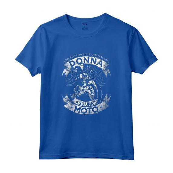 Biker Motociclista Moto Bike Motorcycle Donna Motocicletta Maglietta - Idea Regalo Compleanno per Motocicliste Appassionate di Corse
