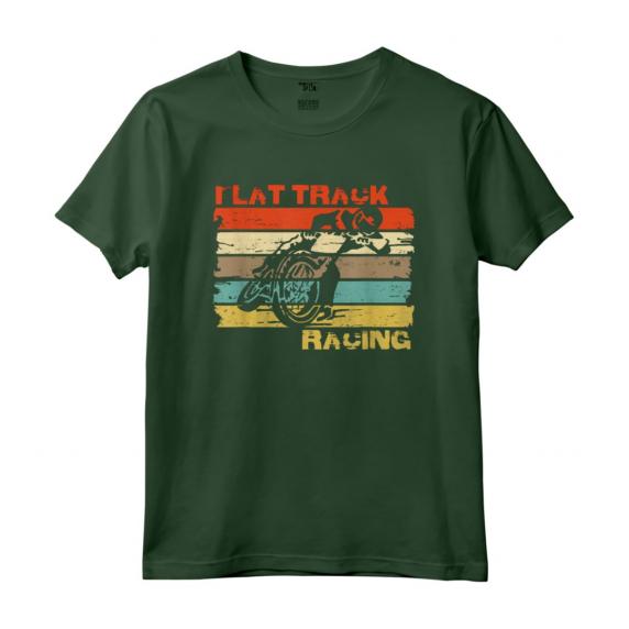 Camicia vintage FLAT TRACK moto corsa speedway Maglietta - Speedway Racing - Ideale per Appassionati di Moto e Famiglie