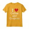 Io Amo Caffè e Coupons - Divertente Maglietta Couponing per Amanti del Caffè - Regalo Unico per Compleanno o Natale